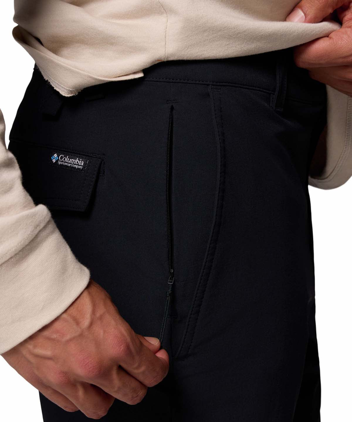 Pantalón Hombre Roc Tech Chino Negro Columbia
