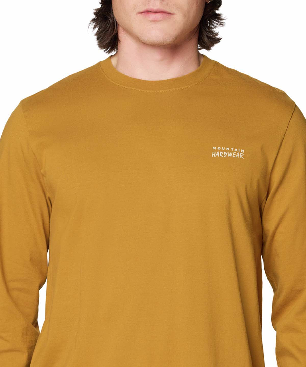 Polera Manga Larga Hombre Mhw Winter Tour Café Mountain Hardwear