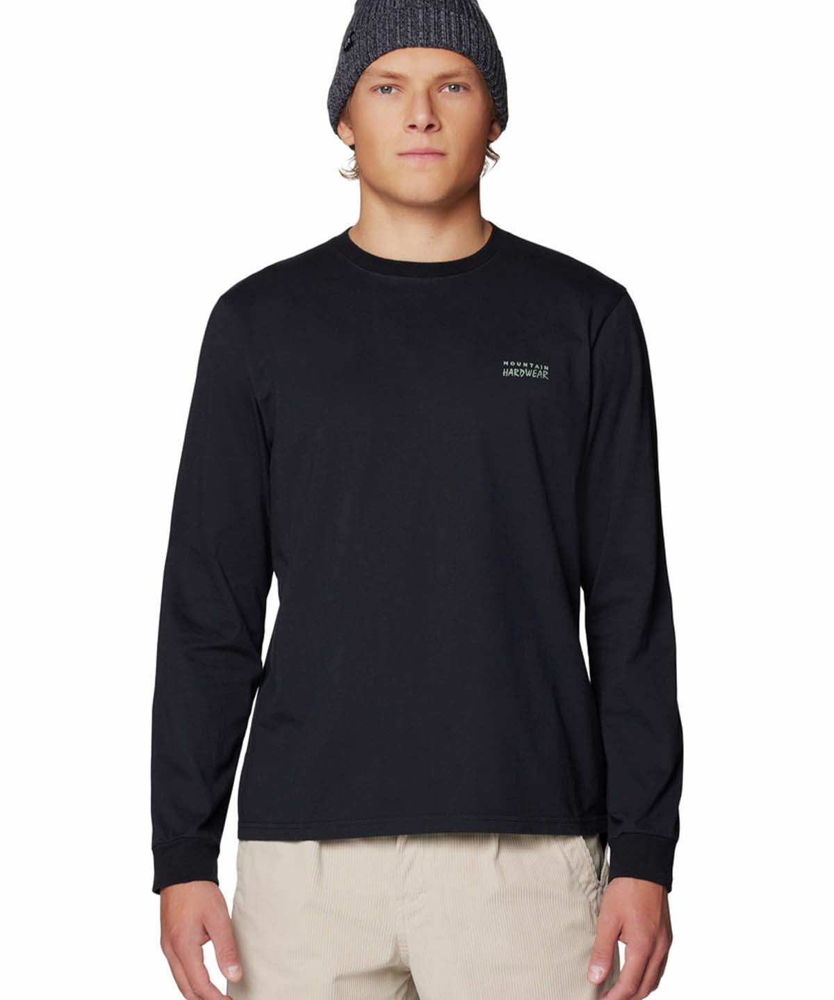 Polera Manga Larga Hombre Mhw Winter Tour Negro Mountain Hardwear
