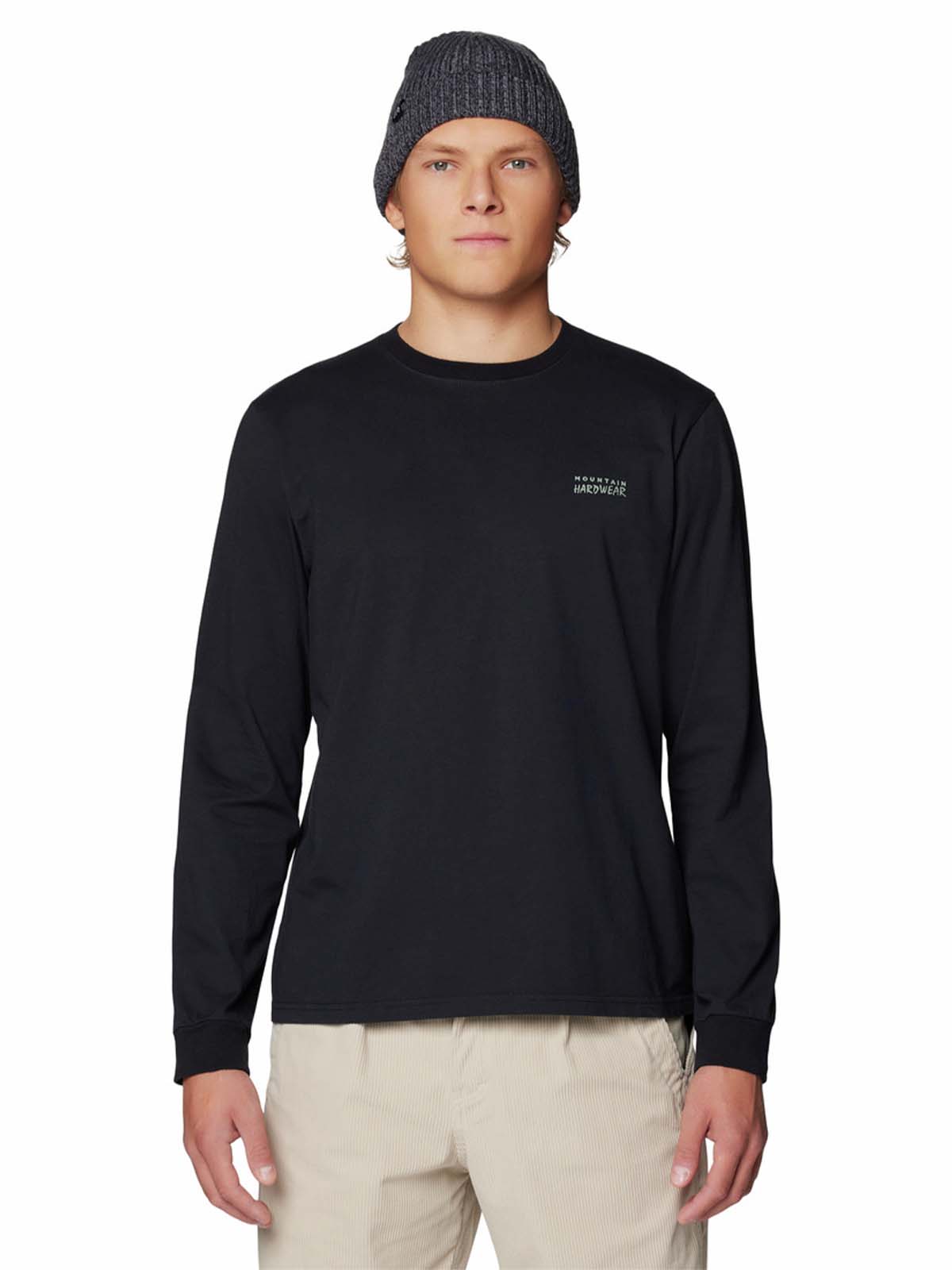 Polera Manga Larga Hombre Mhw Winter Tour Negro Mountain Hardwear