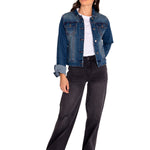 Chaqueta Denim Mujer W Foundation Denim Jacket Rojo Cat