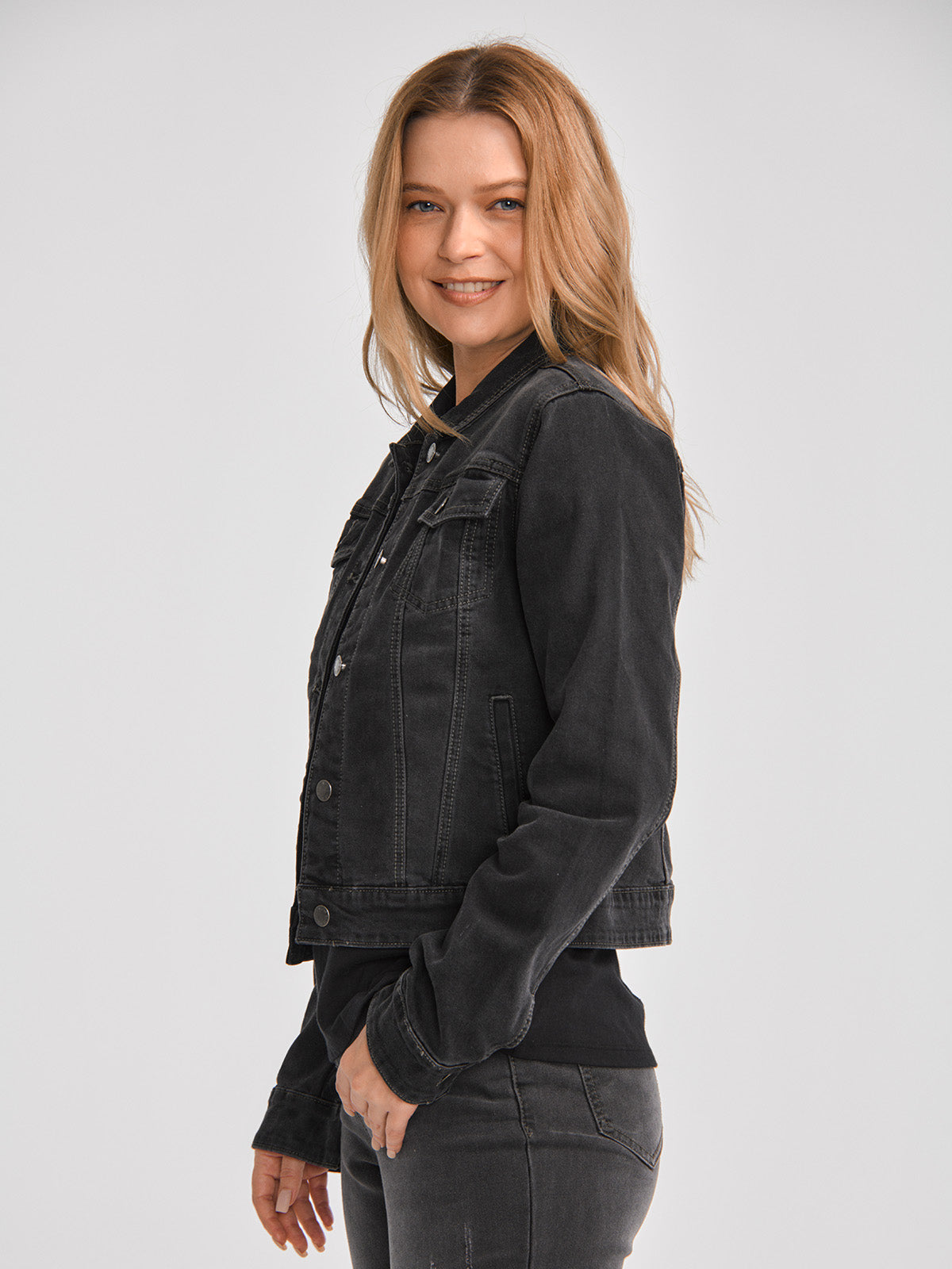 Chaqueta Casual Mujer W FOUNDATION DENIM JACKET Gris CAT