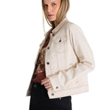 Chaqueta de Jeans Mujer Foundation Beige CAT