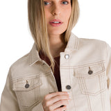 Chaqueta de Jeans Mujer Foundation Beige CAT