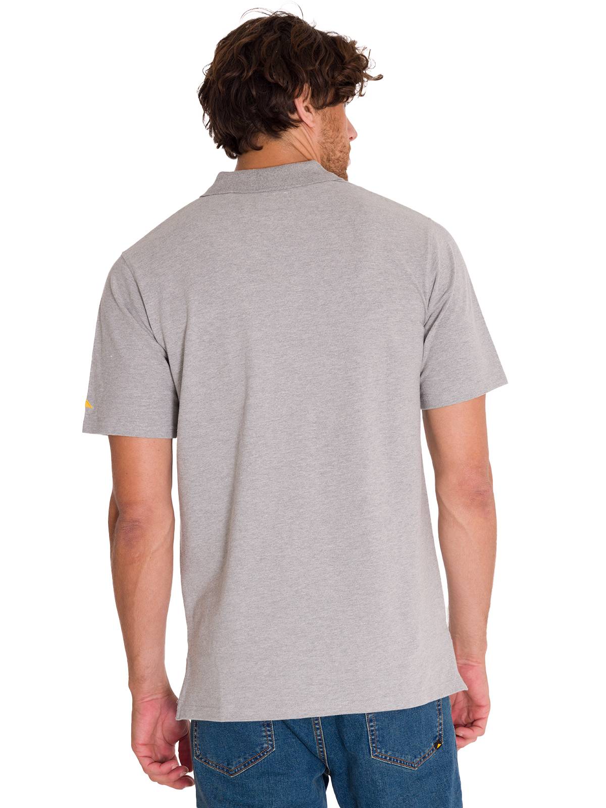 Polera Polo Casual Hombre CAT LOGO PIQUE POLO Gris CAT