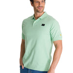 Polera Polo Manga Corta Hombre Logo Verde CAT