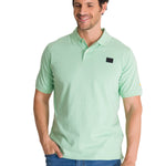 Polera Polo Manga Corta Hombre Logo Verde CAT