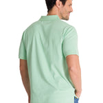 Polera Polo Manga Corta Hombre Logo Verde CAT