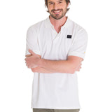 Polera Polo Casual Hombre CAT LOGO JERSEY POLO BLANCO CAT