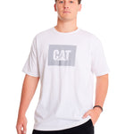 Polera Manga corta Casual Hombre REFLECTIVE CAT LOGO TEE Blanco CAT