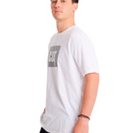 Polera Manga corta Casual Hombre REFLECTIVE CAT LOGO TEE Blanco CAT