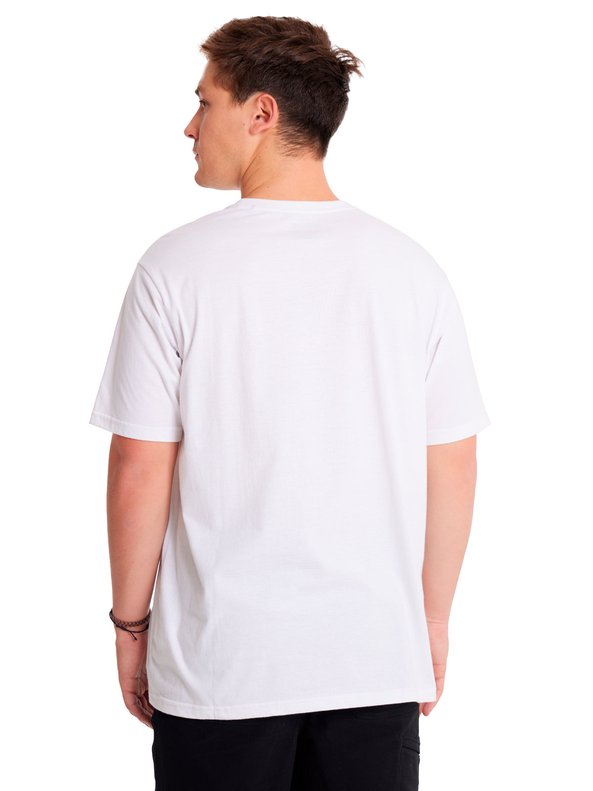 Polera Manga corta Casual Hombre REFLECTIVE CAT LOGO TEE Blanco CAT