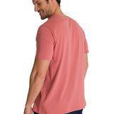 Polera Manga Corta Hombre Logo Terracota CAT