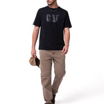 Polera Manga corta Casual Hombre CAT LOGO TEE Negro CAT