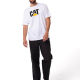 Polera Manga corta Casual Hombre CAT LOGO TEE Blanco CAT