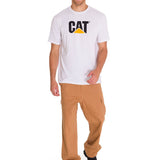 Polera Manga corta Casual Hombre CAT LOGO TEE Blanco CAT