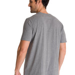 Polera Manga Corta Hombre Logo Gris CAT