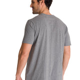 Polera Manga Corta Hombre Logo Gris CAT