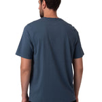 Polera Manga Corta Hombre Logo Azul Oscuro CAT