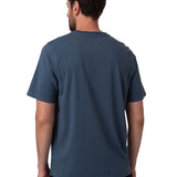 Polera Manga Corta Hombre Logo Azul Oscuro CAT