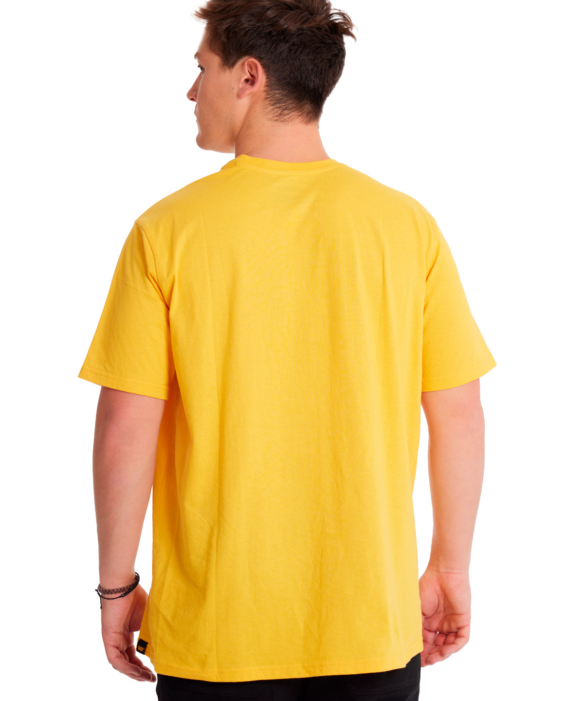 Polera Manga corta Casual Hombre CAT LOGO TEE Amarillo CAT