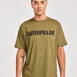 Polera Manga corta Casual Hombre CATERPILLAR LOGO TEE Verde CAT