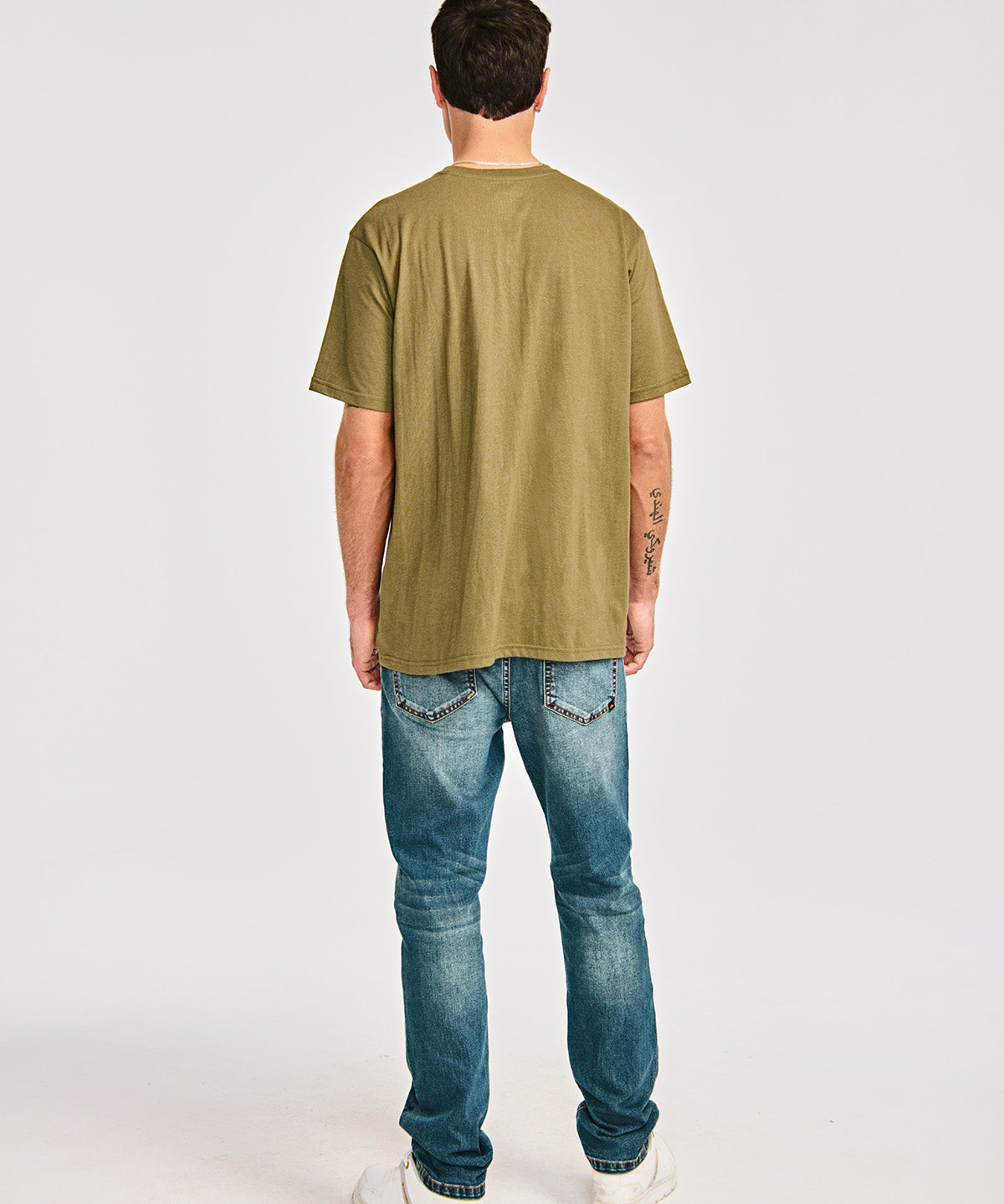 Polera Manga corta Casual Hombre CATERPILLAR LOGO TEE Verde CAT
