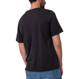 Polera Manga Corta Hombre Logo Caterpillar Negro