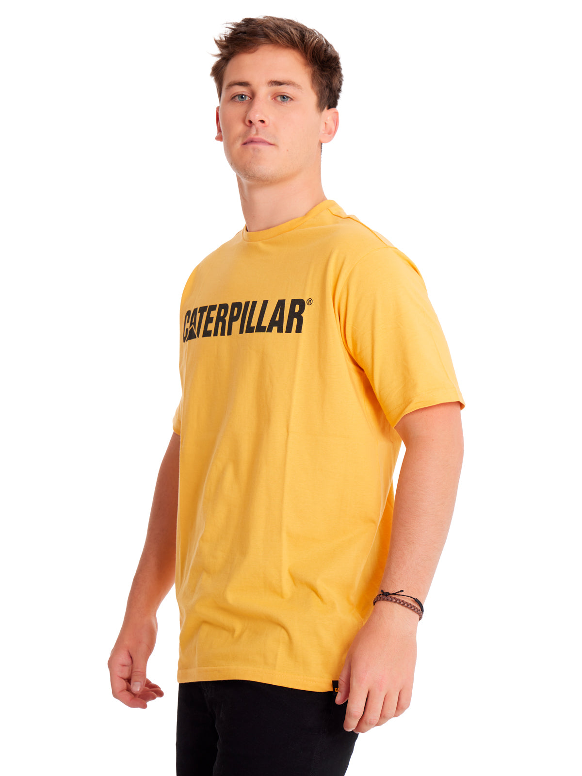 Polera Manga corta Casual Hombre CATERPILLAR LOGO TEE Amarillo CAT