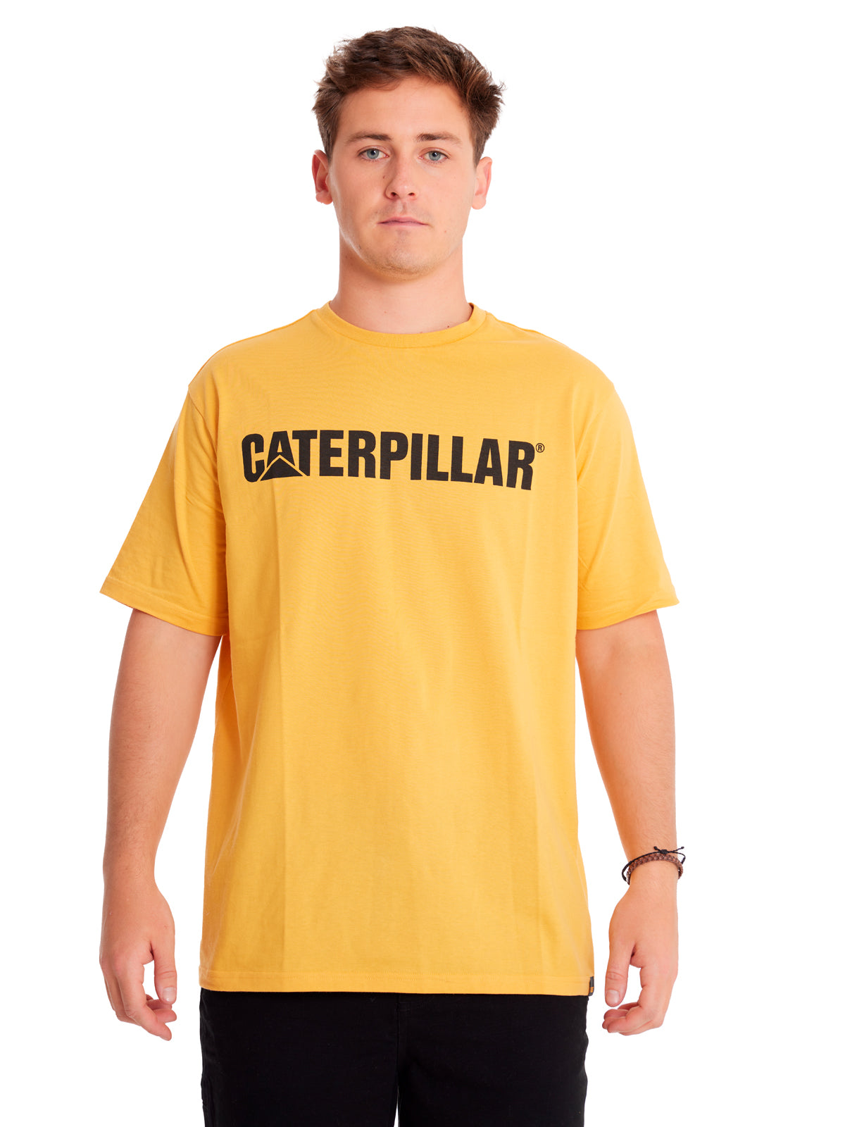 Polera Manga corta Casual Hombre CATERPILLAR LOGO TEE Amarillo CAT