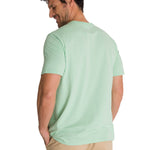 Polera Manga Corta Hombre Logo Caterpillar Verde CAT