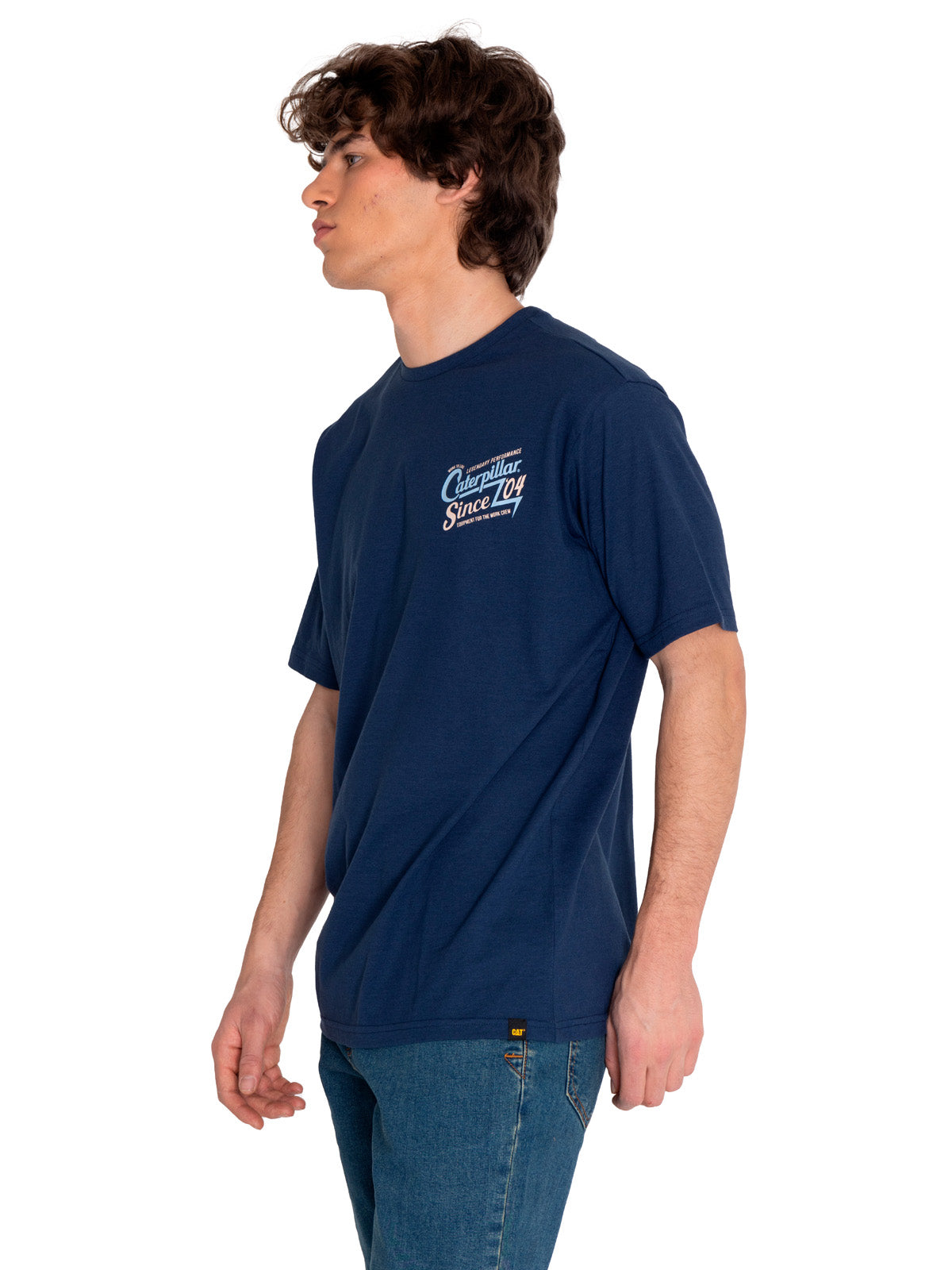 Polera Manga corta Casual Hombre HISTORIC TRADITION GRAPHIC TEE 4 Azul CAT