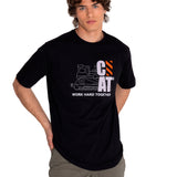 Polera Manga corta Casual Hombre WORKWEAR GRAPHIC TEE 3 Negro CAT