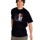 Polera Manga corta Casual Hombre WORKWEAR GRAPHIC TEE 3 Negro CAT