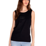 Polera Sin manga Casual Mujer CATERPILLAR LOGO TEE TANK Negro CAT