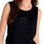 Polera Sin manga Casual Mujer CATERPILLAR LOGO TEE TANK Negro CAT