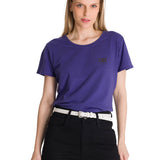 Polera Manga Corta Mujer Logo Azul CAT