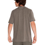 Polera Manga corta Casual Hombre BURNOUT S/S HENLEY Verde CAT