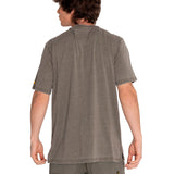 Polera Manga corta Casual Hombre BURNOUT S/S HENLEY Verde CAT