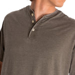 Polera Manga corta Casual Hombre BURNOUT S/S HENLEY Verde CAT