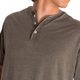 Polera Manga corta Casual Hombre BURNOUT S/S HENLEY Verde CAT