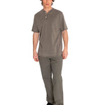 Polera Manga corta Casual Hombre BURNOUT S/S HENLEY Verde CAT