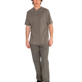 Polera Manga corta Casual Hombre BURNOUT S/S HENLEY Verde CAT