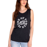 Polera Sin manga Casual Mujer GRAPHIC TANK 1 Negro CAT