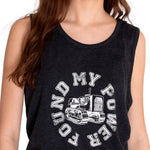 Polera Sin manga Casual Mujer GRAPHIC TANK 1 Negro CAT