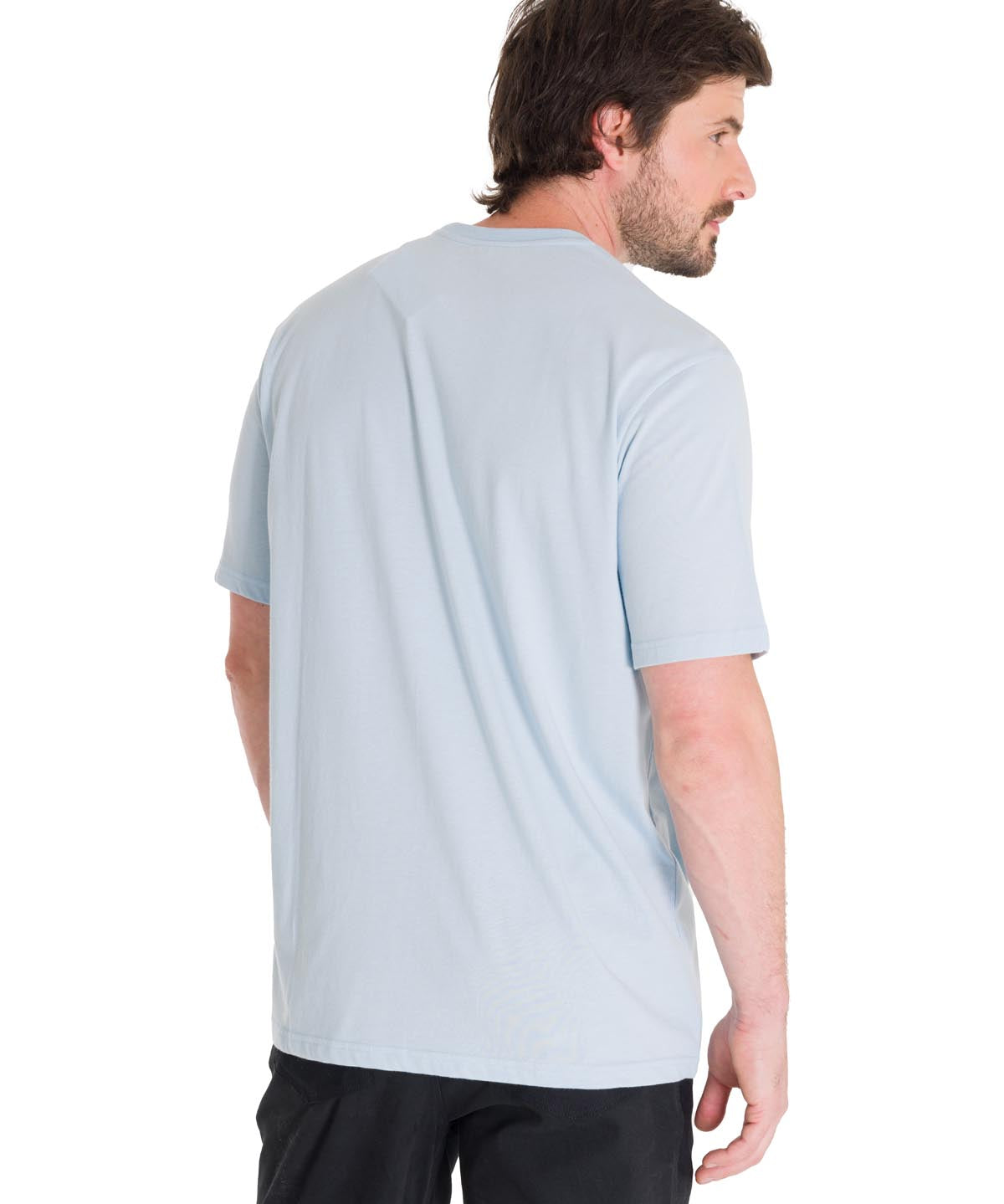 Polera Manga Corta Casual Hombre HISTORIC TRADITIONS GRAPHIC TEE Azul Claro Cat