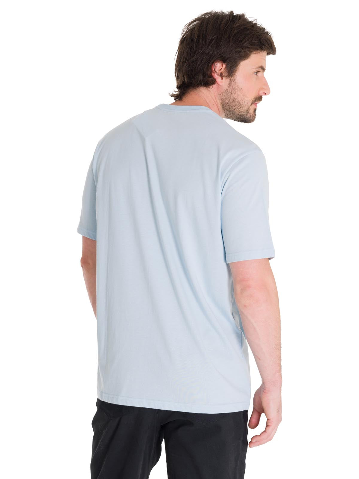 Polera Manga Corta Casual Hombre HISTORIC TRADITIONS GRAPHIC TEE Azul Claro Cat