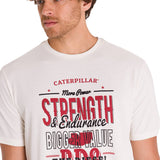 Polera Manga Corta Casual Hombre HISTORIC TRADITIONS GRAPHIC TEE Blanca Cat