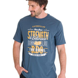 Polera Manga Corta Casual Hombre HISTORIC TRADITIONS GRAPHIC TEE Azul Petróleo Cat