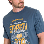 Polera Manga Corta Casual Hombre HISTORIC TRADITIONS GRAPHIC TEE Azul Petróleo Cat